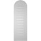 Ekena Millwork Round Top Surface Mount PVC Gable Vent: Functional, w/ 3-1/2"W x 1"P Standard Frame, 14"W x 42"H GVPRT14X4201SF - alternate 2